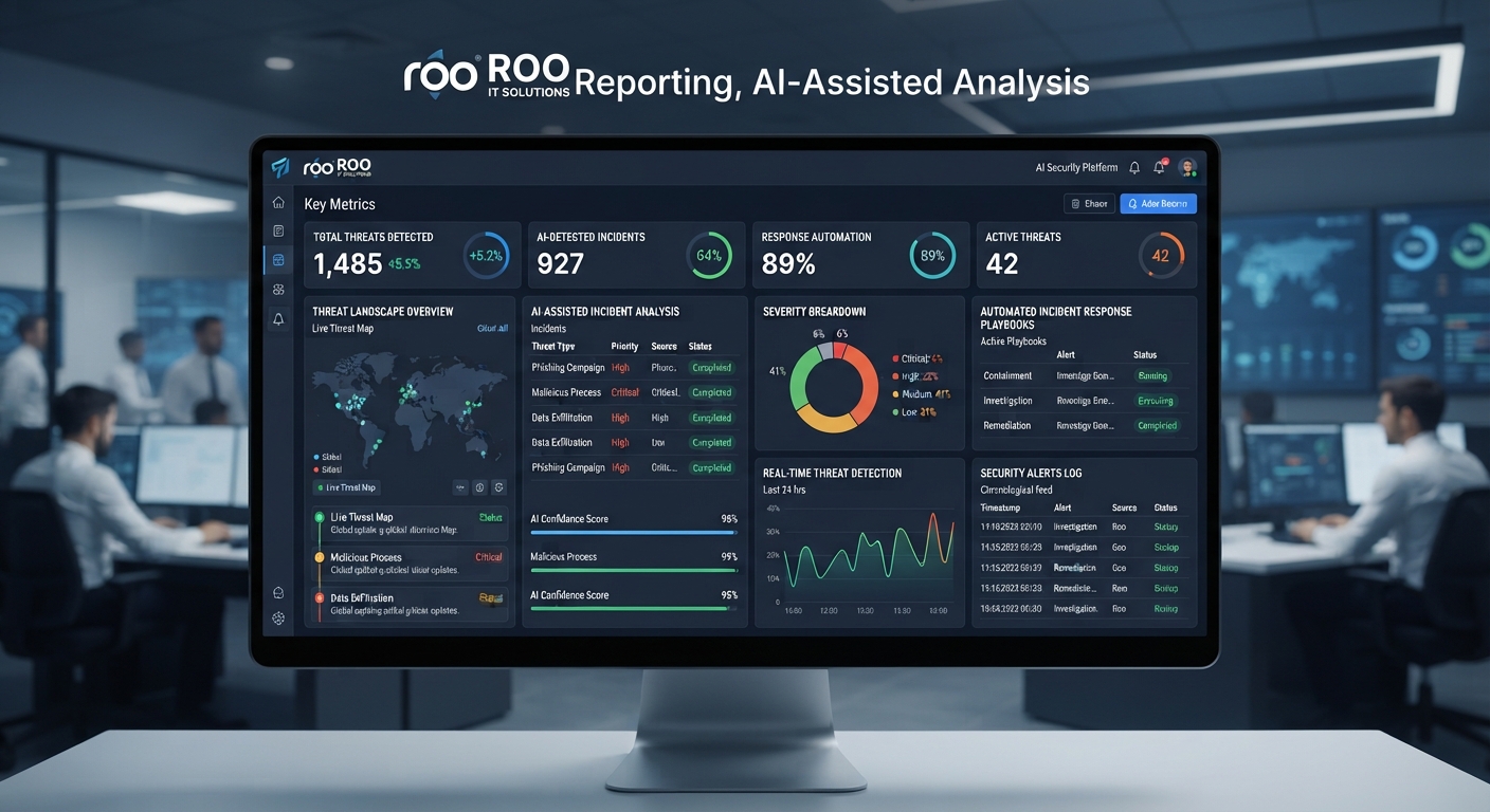 Security reporting and AI-assisted analysis dashboard
